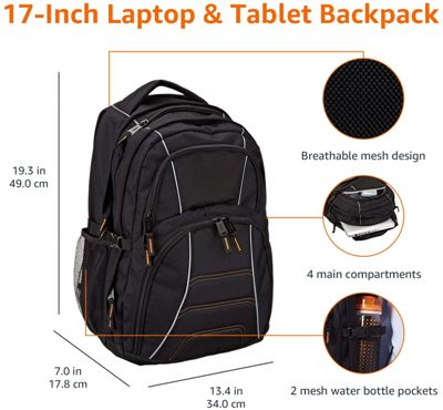 mochila Amazon Basic tamaño