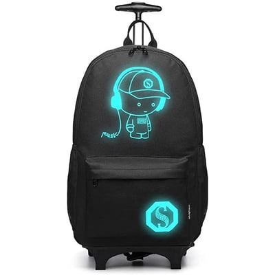 mochila escolar con ruedas para niña Kono